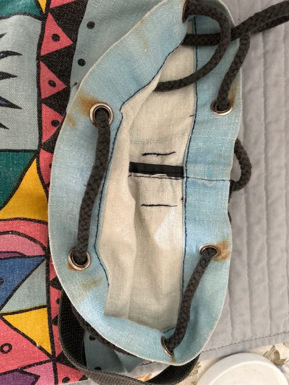 Drawstring purse/backpack - Picture 5 of 6